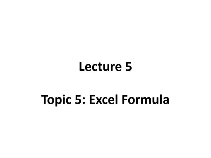 Page 1 – UCI 203 Notes on Excel Training – Kenyaplex