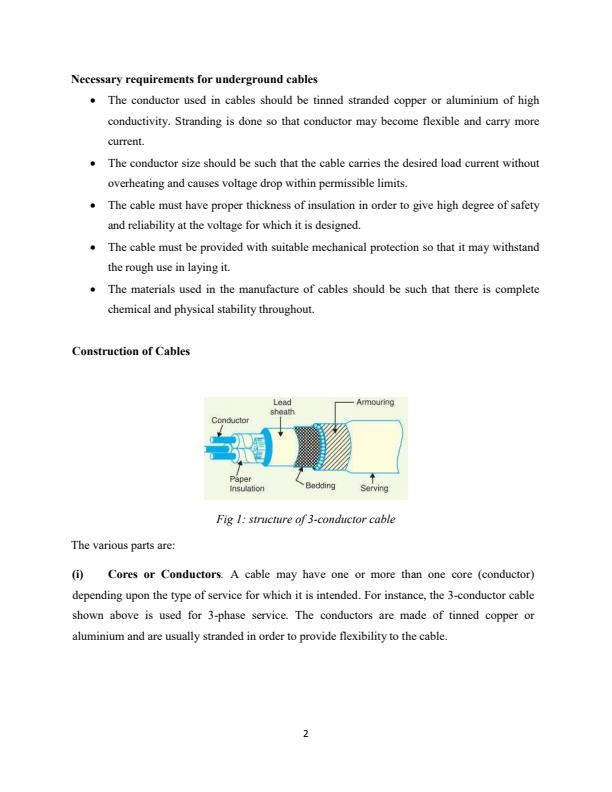 Page 2 – Underground Cables Notes For Diploma in Electrical Engineering – Kenyaplex