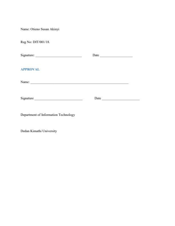 Page 2 – Work Study System Report – Kenyaplex