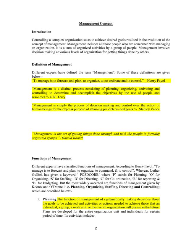 Page 2 – Workshop Organisation and Management Notes – Kenyaplex