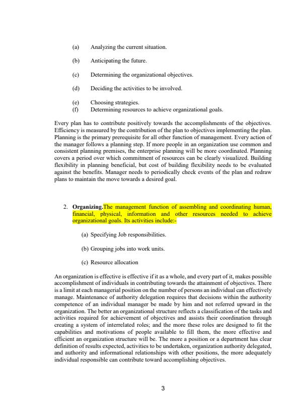 Page 3 – Workshop Organisation and Management Notes – Kenyaplex