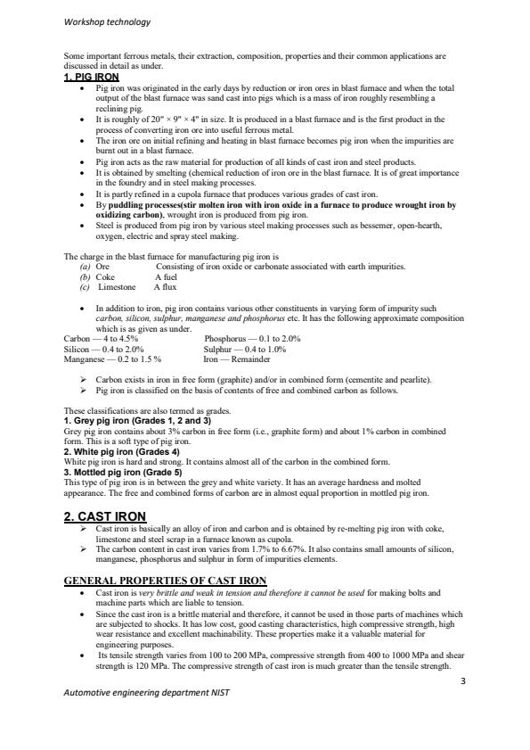 Page 3 – Workshop Technology Notes on Ferrous Metals – Kenyaplex