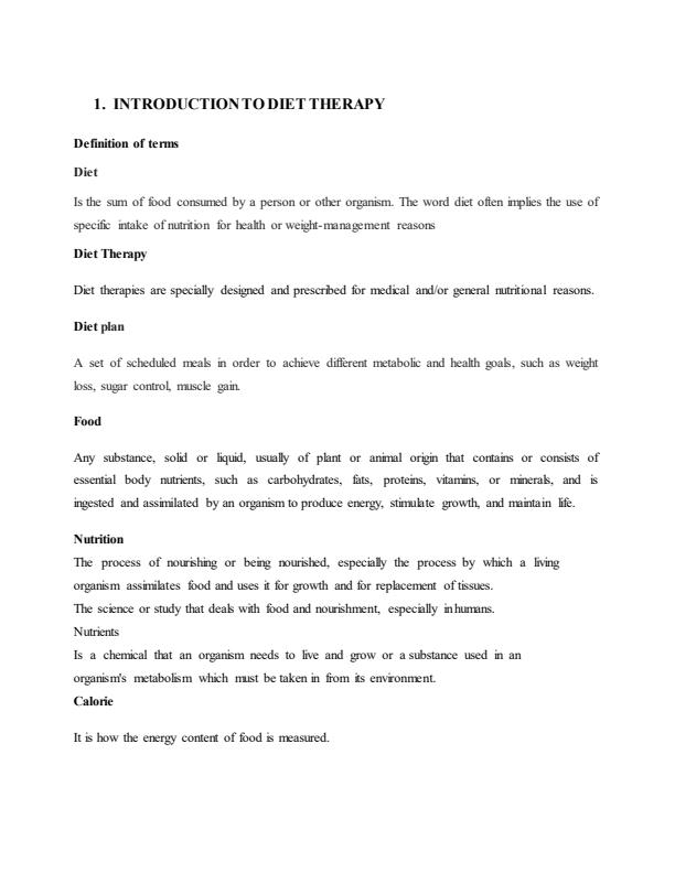 Page 2 – Diet Therapy II Notes – Kenyaplex