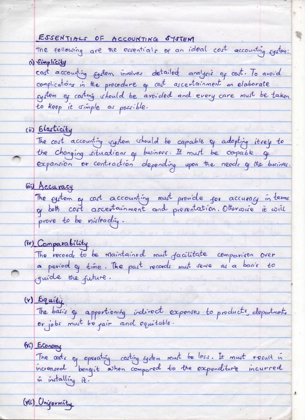 Page 1 – Essentials of Cost Accounting Notes: CPA Section 2 – Kenyaplex
