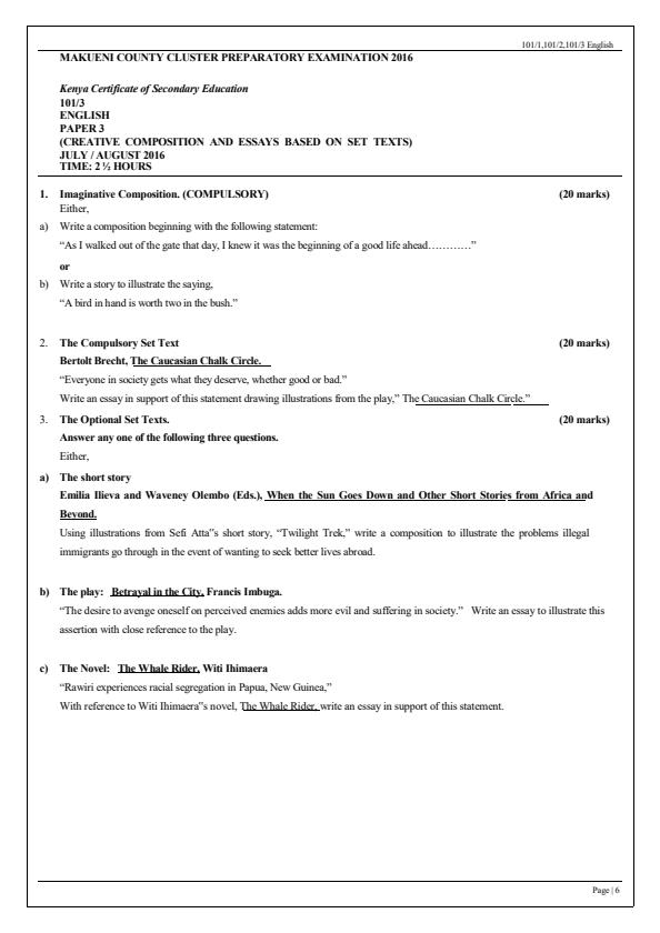 Page 4 – Form Four English Questions and Answers – Kenyaplex