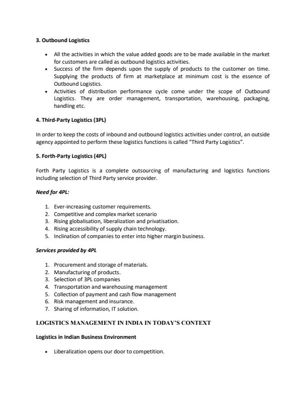Page 3 – HPS 2406: Logistics Management Notes – Kenyaplex