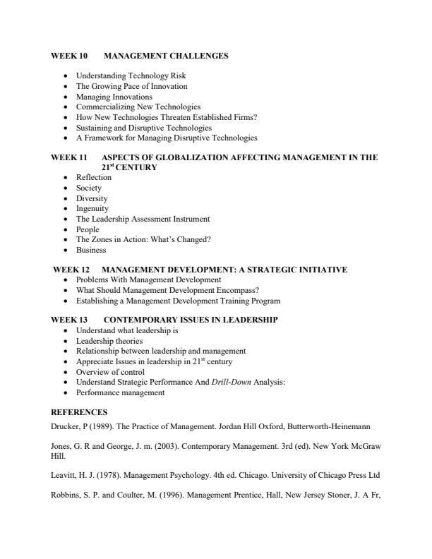 Page 3 – Contemporary Issues in Management and Leadership Notes – Kenyaplex