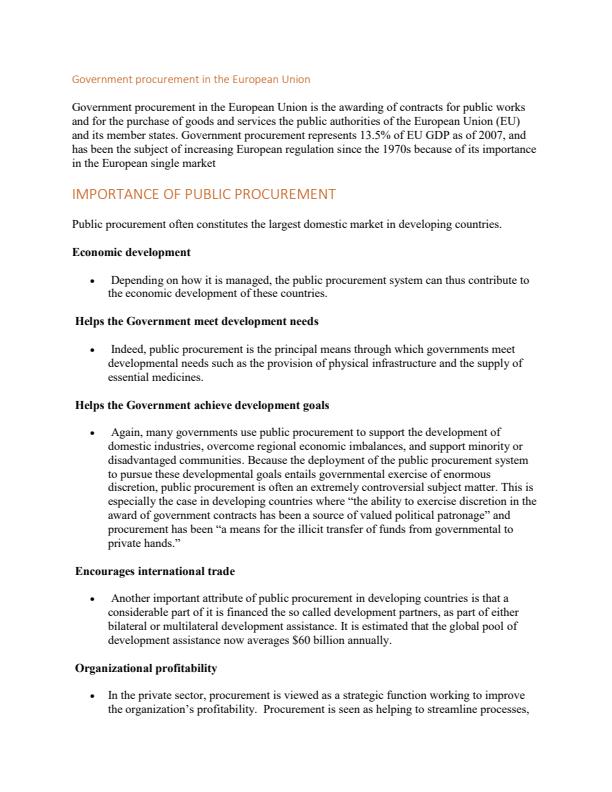 Page 2 – Public Procurement and Finance KNEC Notes – Kenyaplex