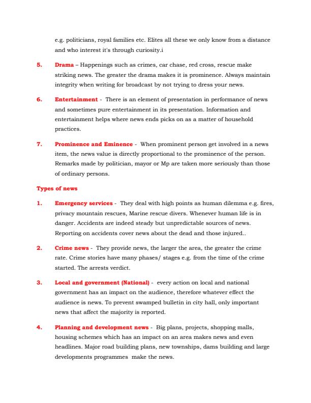 Page 2 – Diploma in Journalism: Broadcast Journalism Notes – Kenyaplex