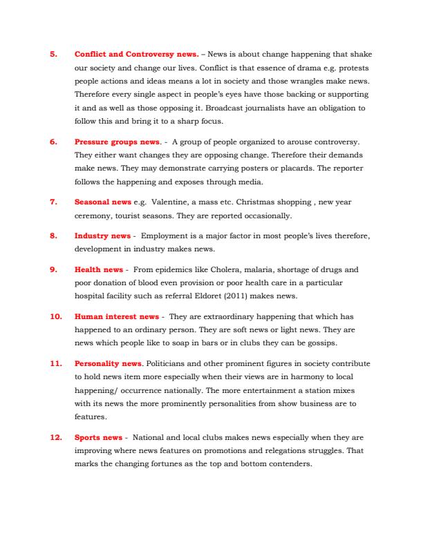 Page 3 – Diploma in Journalism: Broadcast Journalism Notes – Kenyaplex