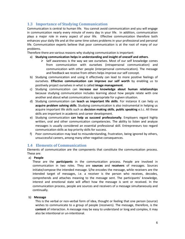 Page 2 – COM 111: Communication Skills Notes – Kenyaplex