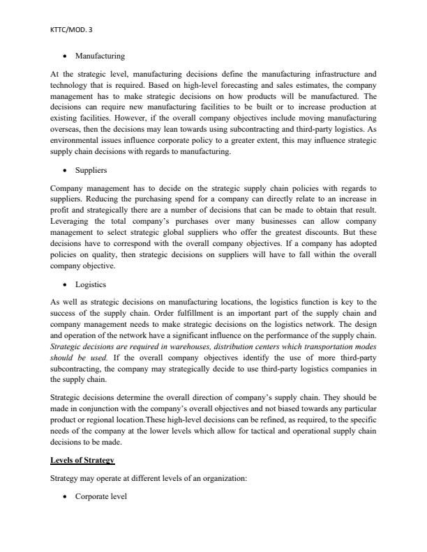 Page 4 – Purchasing and Supply Strategy Notes – Kenyaplex