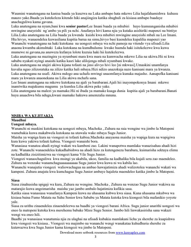 Page 3 – Maudhui Mbalimbali Katika Mapambazuko ya Machweo na Hadithi Nyingine – Kenyaplex