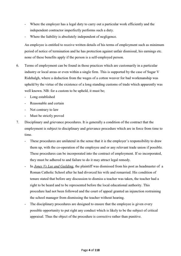 Page 4 – Labour Law and Industrial Relations Notes – Kenyaplex