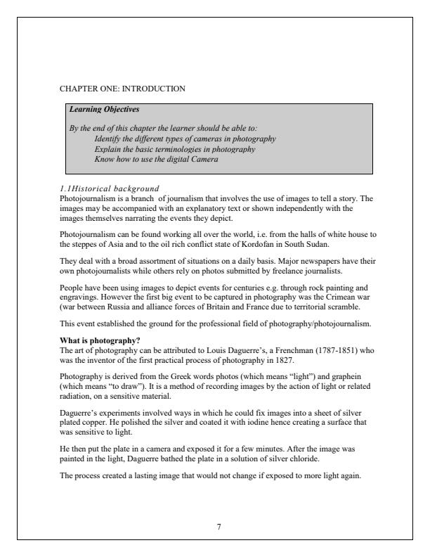 Page 1 – BJL 2204: Principles and Practice of Photojournalism – Kenyaplex