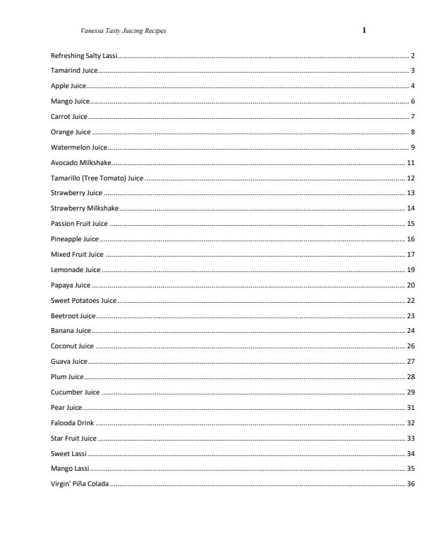 Page 1 – Tasty Juice Recipe Book – Kenyaplex