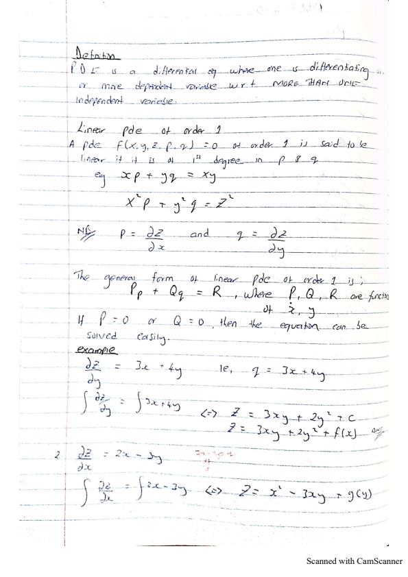 Page 2 – MATH 410 Partial Differential Equation Notes – Kenyaplex