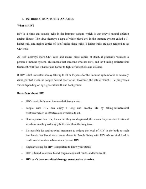 Page 1 – HIV/Aids and Other Pandemics – Kenyaplex