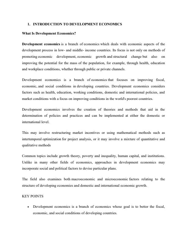 Page 2 – Diploma in Community Development: Economics Notes – Kenyaplex