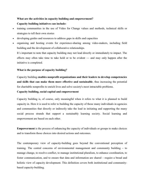 Page 2 – Community Capacity Building and Empowerment Notes – Kenyaplex