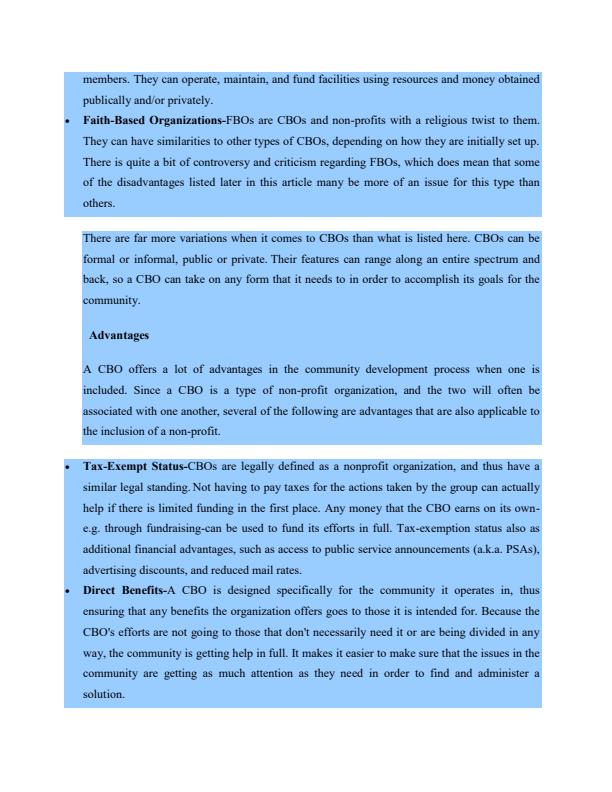 Page 4 – Community Based Organizations Notes – Kenyaplex