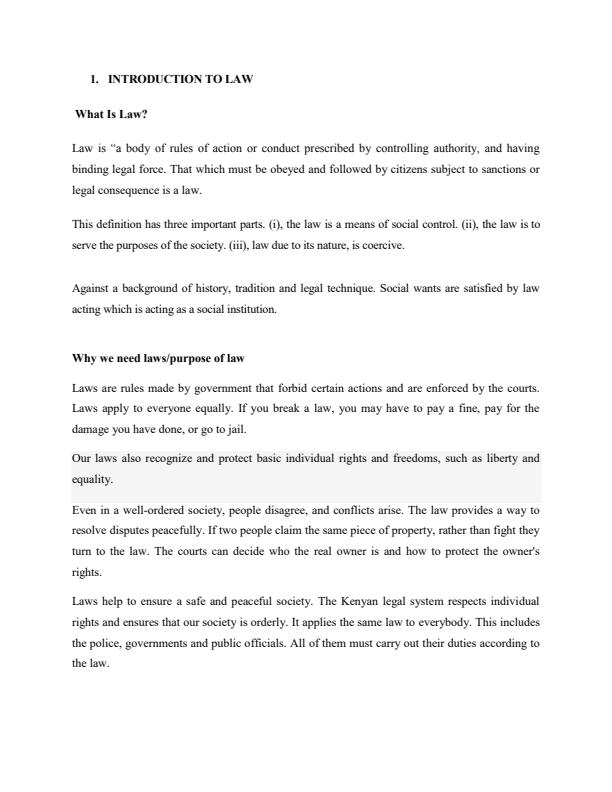 Page 1 – Legal Aspects in Nutrition and Dietetics Notes – Kenyaplex