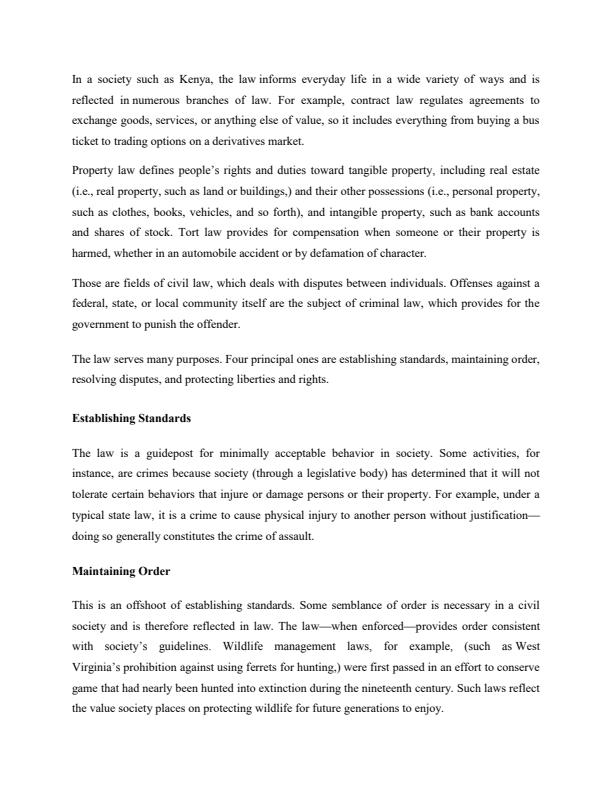 Page 2 – Legal Aspects in Nutrition and Dietetics Notes – Kenyaplex