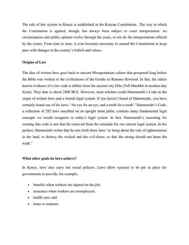 Page 4 – Legal Aspects in Nutrition and Dietetics Notes – Kenyaplex