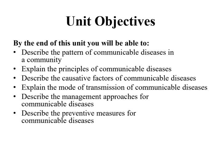 Page 3 – Communicable Diseases Powerpoint Notes – Kenyaplex