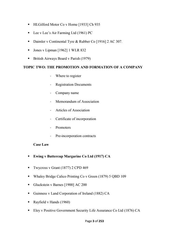 Page 2 – BBM 400: Company Law Notes – Kenyaplex