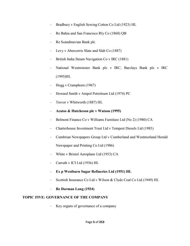 Page 4 – BBM 400: Company Law Notes – Kenyaplex