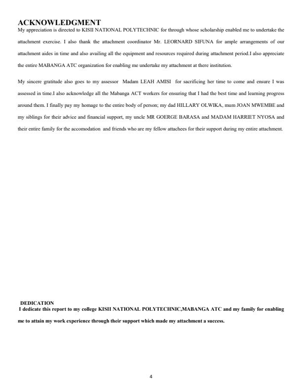 Page 2 – Sample Attachment Report for Diploma in General Agriculture – Kenyaplex