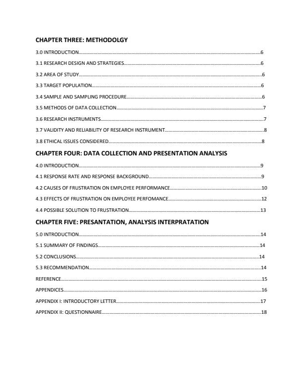Page 2 – Effects of Frustration on Employee Performance in an Organization, a Case Study of Rorok Tea Factory – Kenyaplex