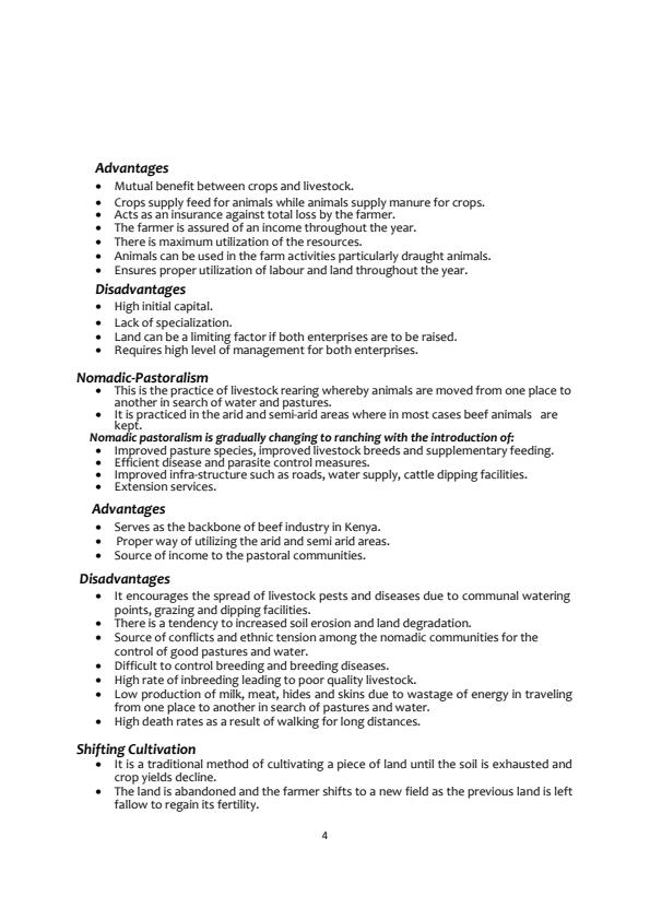 Page 4 – Agriculture Notes: Form 1 to Form 4 – Kenyaplex