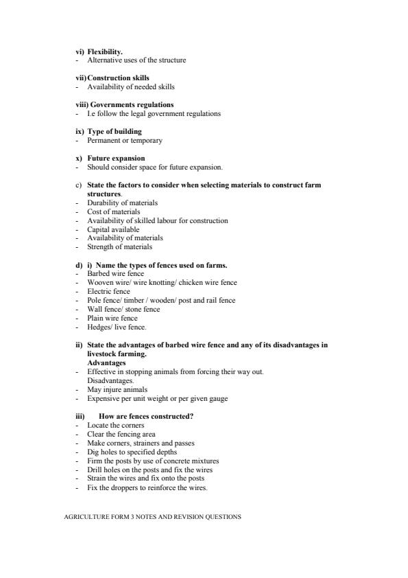 Page 2 – Agriculture Form 3 Notes and Revision Questions and Answers – Kenyaplex