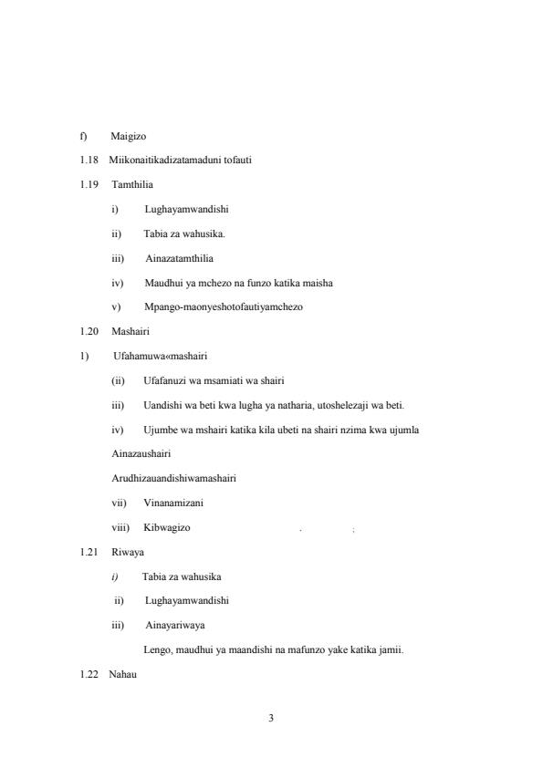 Page 3 – Kiswahili KCSE Topical Questions and Answers – Kenyaplex