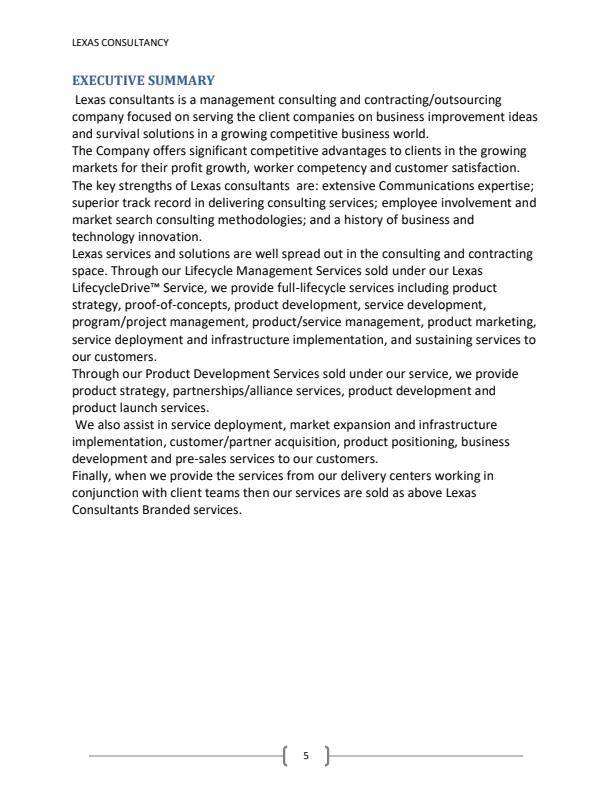 Page 2 – Consultancy Proposal: Consulting and Outsourcing Solution for a new branch Implementation and  management solutions – Kenyaplex