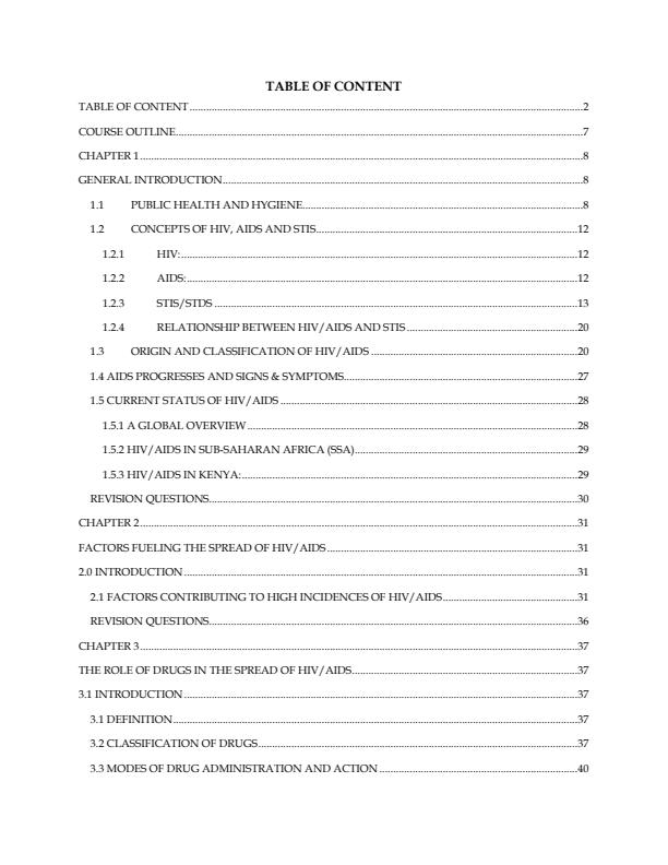 Page 1 – UCU 004: Hiv/Aids and Drug Abuse Notes With Revision Questions – Kenyaplex