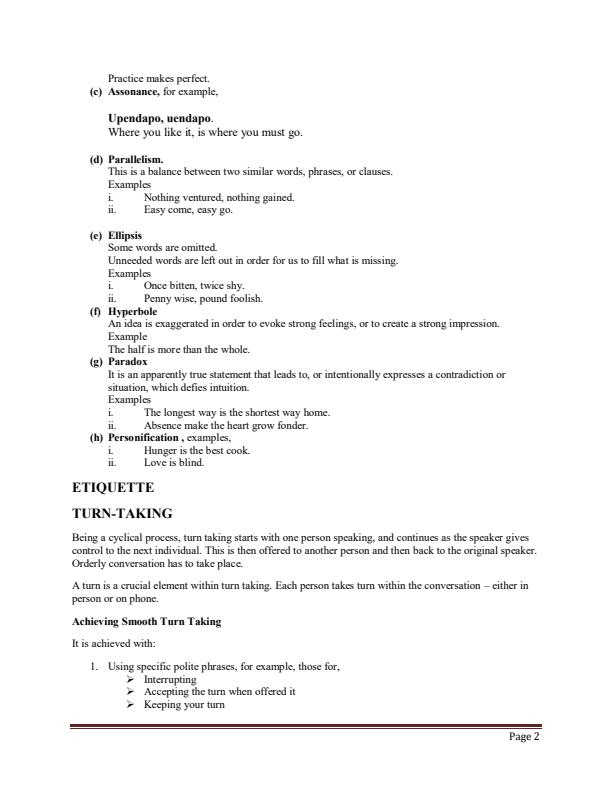 Page 2 – Form 4 English Notes – Kenyaplex