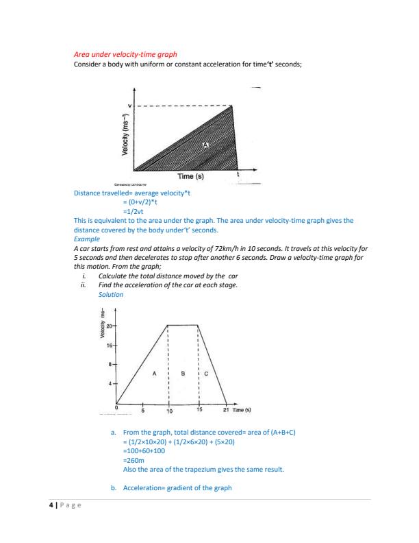 Page 4 – Form 3 Physics Teacher Notes – Kenyaplex