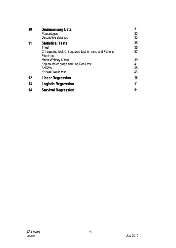Page 2 – SAS 205: Statistical Computing Notes – Kenyaplex
