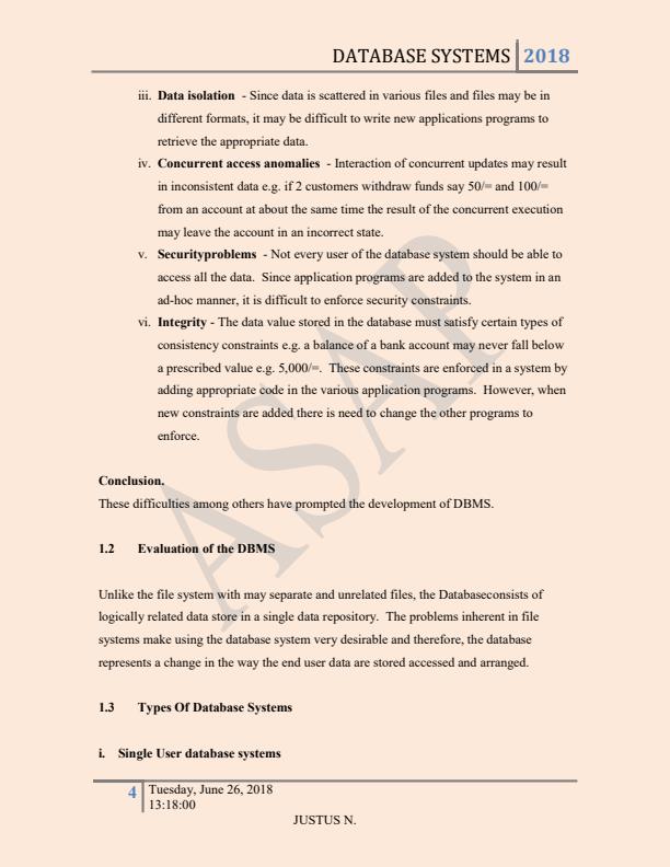 Page 4 – ICS 2206: Introduction to Database Management Systems Notes – Kenyaplex