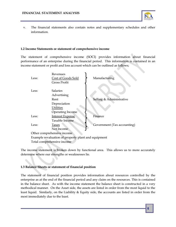 Page 3 – CFI 413: Financial Statement Analysis Notes – Kenyaplex