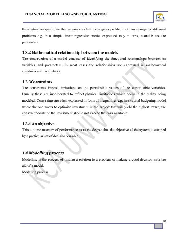 Page 4 – CFI 423: Financial Modelling and Forecasting Notes – Kenyaplex