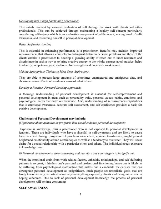 Page 2 – Personal Development Notes – Kenyaplex