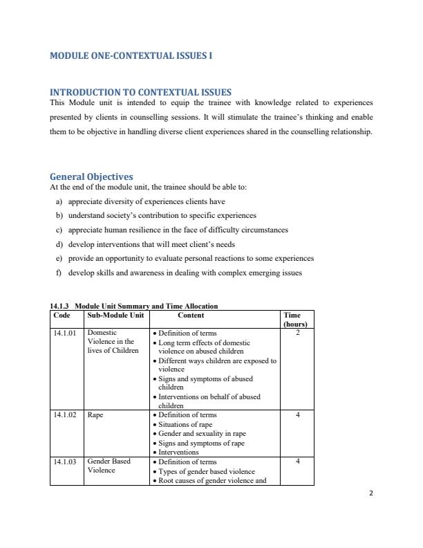 Page 1 – Contextual Issues Notes – Kenyaplex