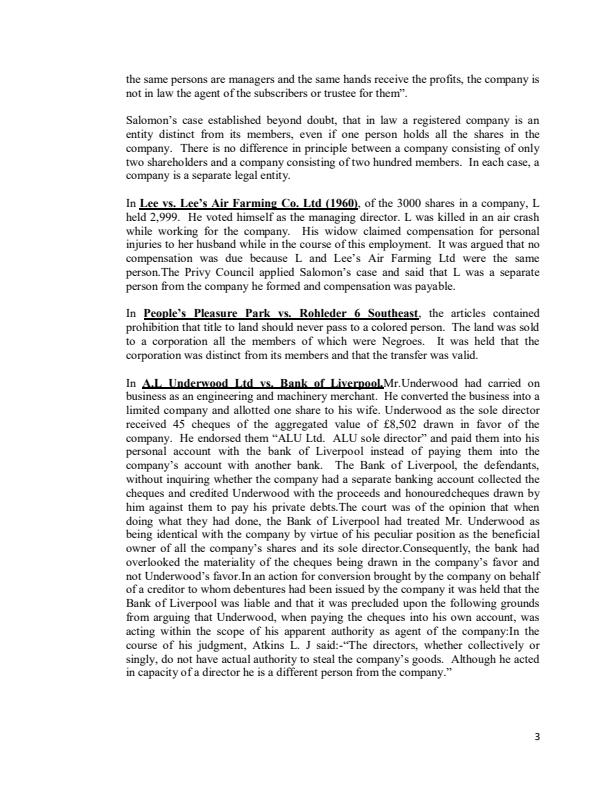 Page 3 – BCB 403: Company Law Notes – Kenyaplex