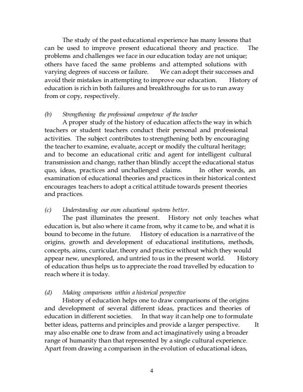 EFN 102 History of Education Notes 1708