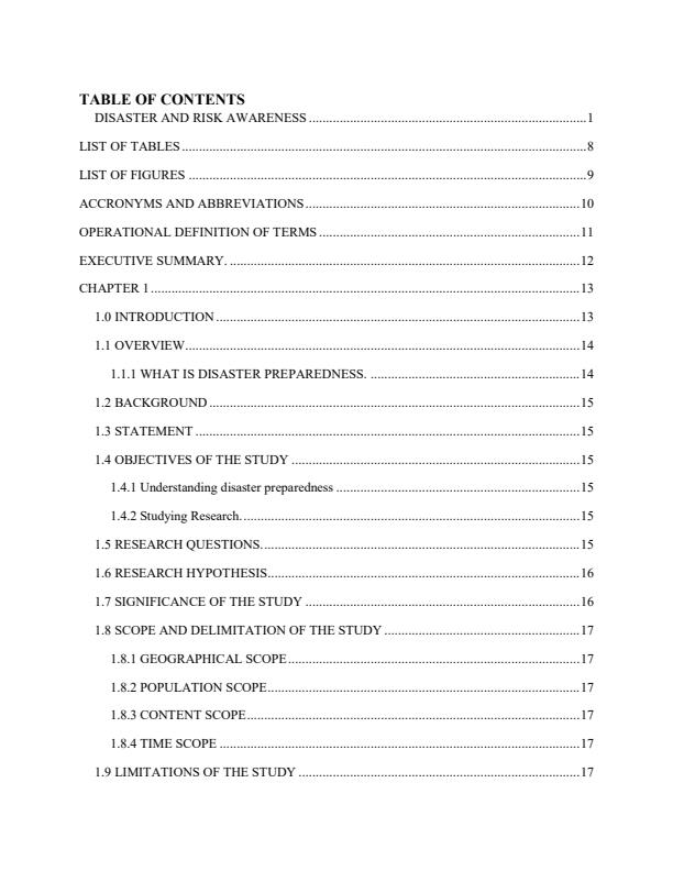 Page 1 – Project Proposal: Disaster and Risk Awareness – Kenyaplex