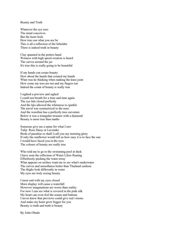 Page 1 – Romantic Poem: Beauty and Truth – Kenyaplex